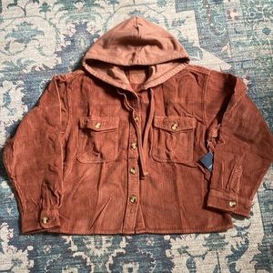 NWT! Lucky Brand hooded jacket; size:S